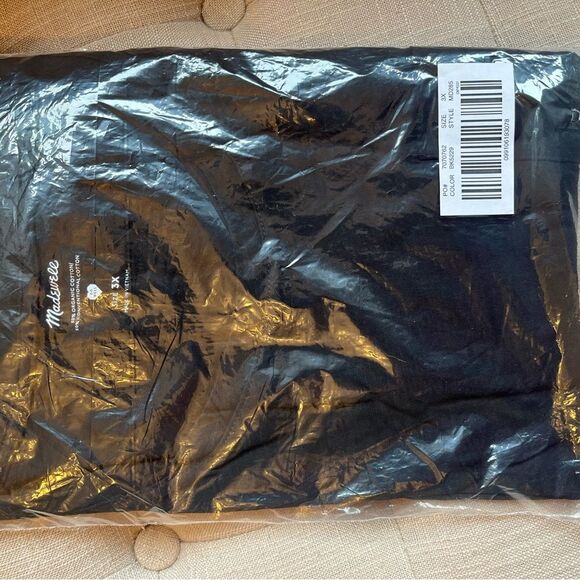 Madewell Black Women's Tank Athletic Tee Size 3X N - Picture 3 of 5